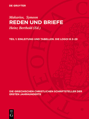 cover image of Einleitung und Tabellen. Die Logoi B 2–29
